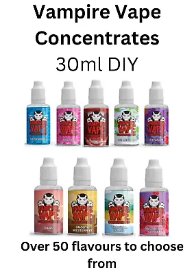 Vampire Vape Concentrate 30ml Bottle 50 Plus Flavours Multi Buy Offers • £11.99