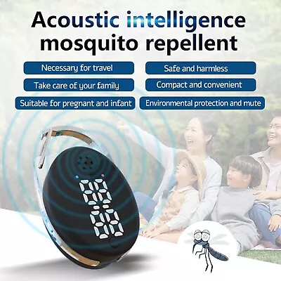 Smart Home Hub Z- Sound Wave Mosquitos Repellent Clock Electric Key Chain Pest • $19.49