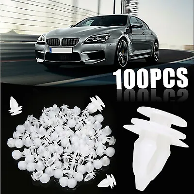 100Pc White Car Door Trim Fastener Retainer Panel Clips For GM Pontiac Suzuki • $4.74