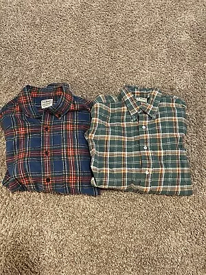 Lot Of 2 Large LL Bean Flannel Shirts  • $28.99