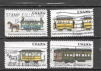 T&G STAMPS -  2059 - 2062 Street Cars Used Set Of 4 *ANY 4 = FREE SHIPPING* • $1