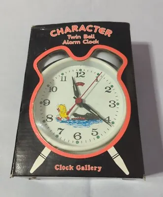 Vintage Rare Clock Gallery Character Windup Twin Bell Alarm Clock Duck Alligator • $18.99