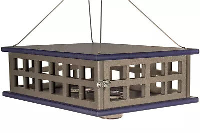 JCs Wildlife Recycled Poly Lumber Deluxe Double Caged Platform Bluebird Feeder • $101.47