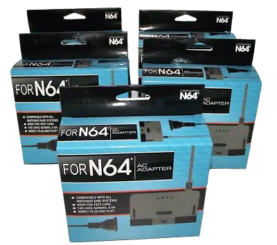 5 X Nintendo 64 N64 Power Supply Brand New Aftermarket Australian Plug • $109.90