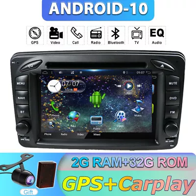 For Mercedes Benz C/CLK/G Klasse W203 W209 Sat Nav GPS Android Car Stereo DVD/CD • £146.99