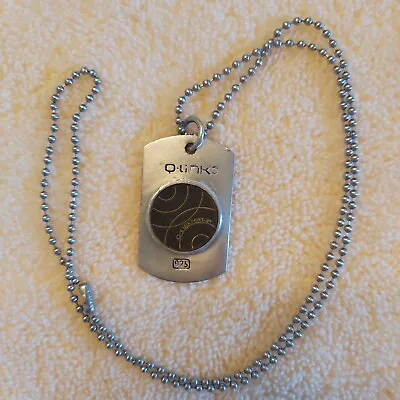 Q LINK SRT 3 DOG TAG Pendant Necklace Sterling Silver .925 Very Good Condition • $224