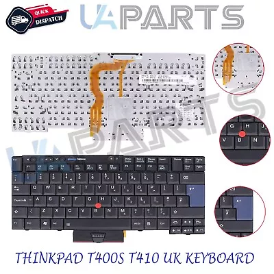 For Lenovo ThinkPad T400S T410 T410S T410I T410SI T420 UK Layout Laptop Keyboard • £34.45