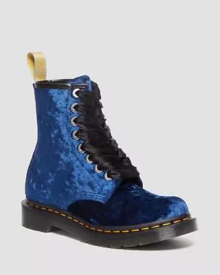 NIB*Womens*Dr. Martens*1460 Vegan 8 Eye Boot**6-10*Blue Crushed Velvet*Doc • $249