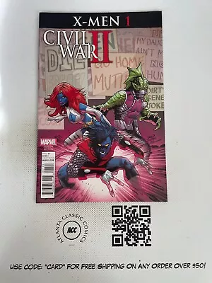 X-Men # 1 NM 1st Print Variant Cover Marvel Comic Book Civil War 2 Hulk 15 MS11 • $2.99