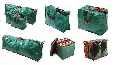 New Green Christmas Storage Bag/boxes For Lighting Balls Tree Decoration   • £11.45