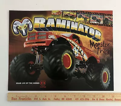 2005 Dodge Raminator Monster Truck Track Hero Card • $7