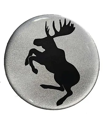GENUINE Prancing Moose VOLVO 63mm Poly Gel Dome Wheel Center Cap Decal Set Of 4 • $20