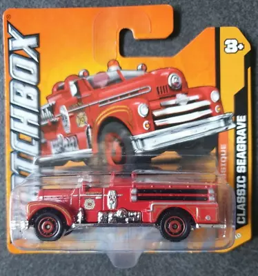 2012 Matchbox #70 Classic Seagrave Fire Engine Station No. 3 RED - Short Card • $4.53