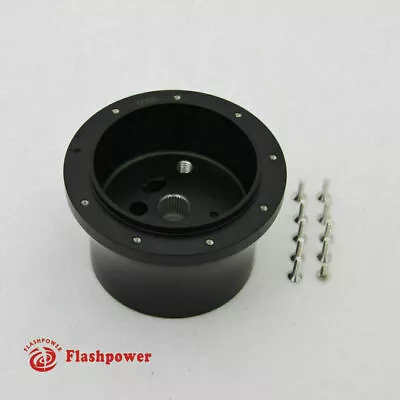 GM Chevy Steering Wheel Adapter 9 Bolt Billet Black • $54.50