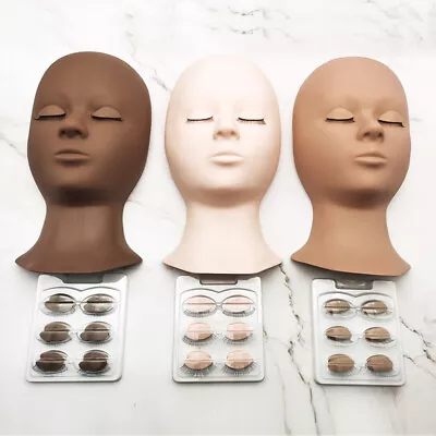 Training Lash Mannequin Head With Eyelid Kit Practice Eyelash Mannequin Head • $11.15