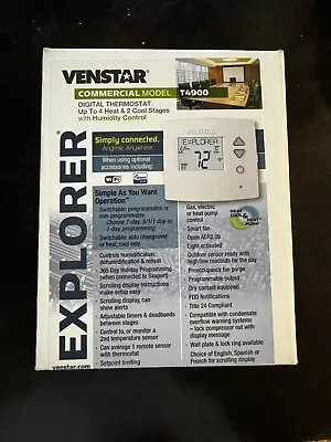 Venstar T4900 Commercial Digital Thermostat  (4 Heat 2 Cool) New Free Shipping • $99