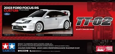 Tamiya RC 58724 1:10 Ford Focus RS Custom WRC TT-02 RC Model Car Assembly Kit • £140
