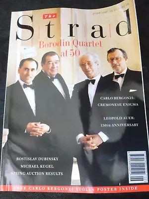 The Strad Magazine June 1995 BORODIN Quartet At 50+POSTER Inside-Bergonzi Violin • $28.04