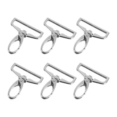  6pcs 1.5 Inch Inside Diameter D-Ring Lobster Clasp Claw Swivel Eye Snap Clasp • £10.18