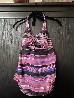 Liz Lange Maternity Swim Halter Tankini S • $12