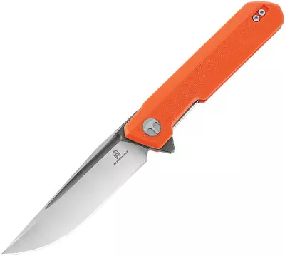 Bestechman Dundee Linerlock Orange G10 Folding D2 Steel Pocket Knife MK01H • $44.90