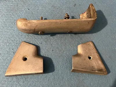 Vintage Aluminum Boat Hardware 3 Pieces Railing Deck Mounts 2808 • $19.95