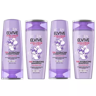 2 L'Oreal Elvive HYALURON Plump Hydrating Shampoo Conditioner Sets For Dry Hair • $12