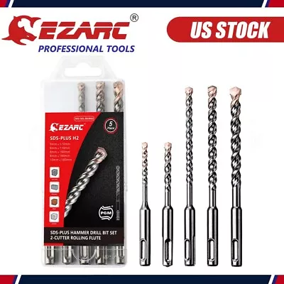 EZARC PGM Concrete Drill Bit Set SDS-Plus 2-Cutter Carbide Tips Masonry Marble • $9.97