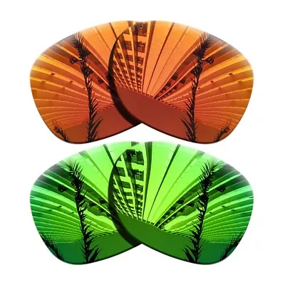 2Pairs Polarized Replacement Lenses For-Oakley Beckon-Sapphire Green+Blaze Red • $16.56