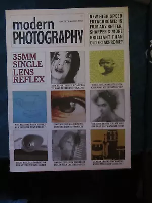 Modern Photography Magazine March 1965 35mm Single Lens Reflex Zoom Lenses G • $9.99