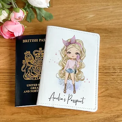 £12 • Buy Girls Passport Cover, Girls Passport Holder, Children's Passport, Personalised