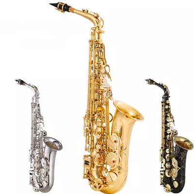 Eb Alto Saxophone Brass Lacquered Gold E Flat Sax Key Type Woodwind Instrument • $483