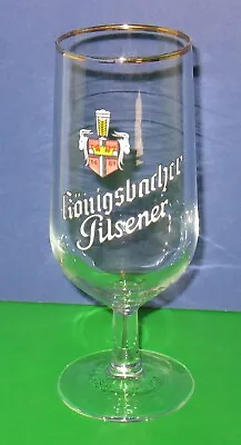 Konigsbacher Pilsener Stemmed Beer Glass 6 5/8  Vintage German • $7.99