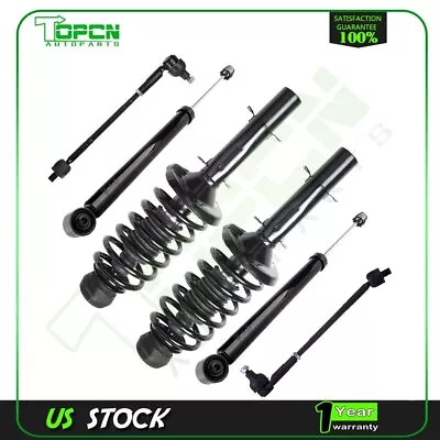 For VW Beetle Jetta Golf Front Suspension & Strut Tie Rod End & Rear Shock Kit • $185.62