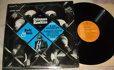 Coleman Hawkins LP  Body & Soul: A Jazz Autobiography  RCA - VG / Vinyl Plays NM • $12.12