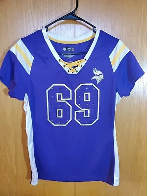 Women’s Minnesota Vikings Jared Allen 69 Jersey Medium Bing Lace Embellished  • $26