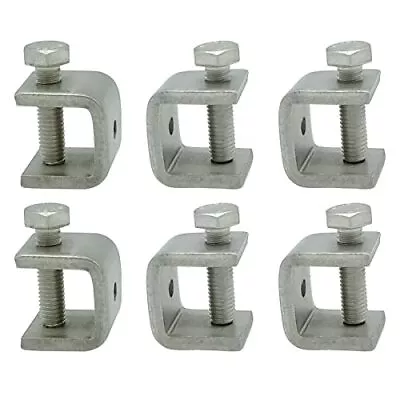 6-Pack 304 Stainless Steel C-Vise Clamps Heavy Duty C-Clamps C Clamps Mini Wi... • $23.69