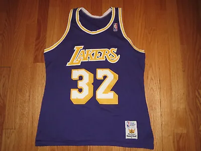 Vtg Magic Johnson Los Angeles Lakers MacGregor Sandknit NBA Jersey Medium *RARE* • $54.95