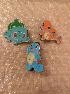 £10.95 • Buy Pokemon GO Pin Collection Badge Set -  Charmander - Bulbasaur - Squirtle 
