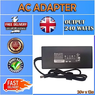 NEW DELTA 20V 12A 240W PSU FOR ASUS ROG G750JZ 7.4MM X 5MM PIN • £51.99