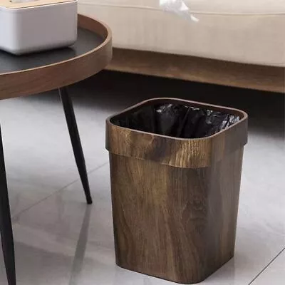 Square Toilet Paper Basket Plastic Waste Bins Creativity Trash Can  Kitchen • $22.75