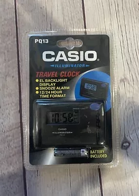 New Vintage Casio Illuminated Travel Clock PQ13 SEALED • $26