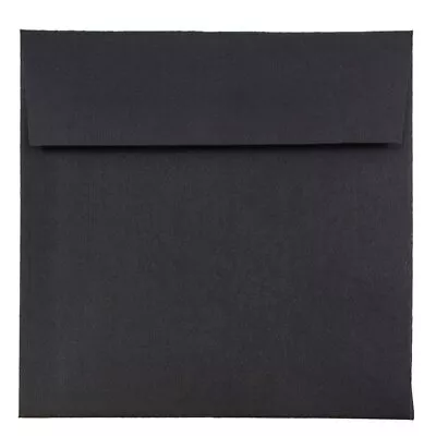 6 X 6 Premium Square Invitation Envelopes - Black Linen - 50/Pack • $69.12