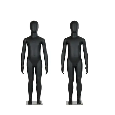 WISDOMFUR Unisex 6-8 Yr Old Child Plastic  Mannequin - Full Body Black 2PK • $139.99