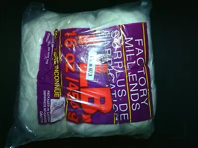 Factory Mill Ends - 1 Lb (16ozs/454g) Bag -White- FREE SHIPPING • $14