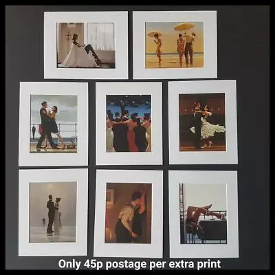 Jack Vettriano Mounted Art Prints 10  X 8  Choose From 60 Designs WHITE MOUNT • £3.79