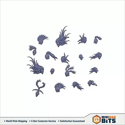 Daemonettes Of Slaanesh Head Bits - Warhammer 40k Chaos Daemons • $12.71