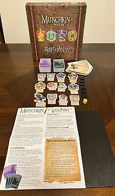 USAopoly Munchkin Deluxe Harry Potter Hogwarts Board Card Game Wizard COMPLETE • $19.99