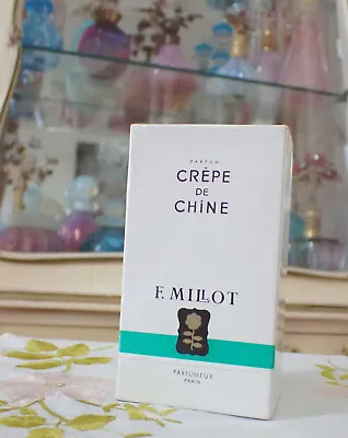 VTG 1960s SEALED F. Millot CREPE DE CHINE Real Parfum Perfume Splash 1 Oz 30ml • $395