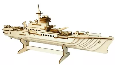 £8.99 • Buy Destroyer Warship BattleShip 3D Jigsaw Wooden Model Construction Kit Puzzle Gift